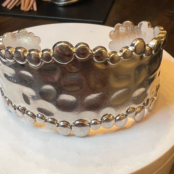 Jewelry - Silver Tone Hammered Cuff Bracelet